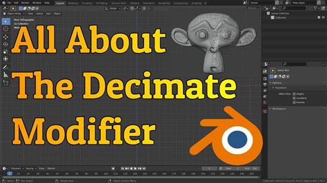 decimate blender|Use of a decimate modifier for model in the industry.